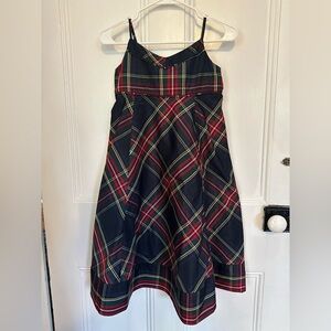 GAP Kids Girls Multicolor Plaid Holiday Dress XL. Machine washable.
